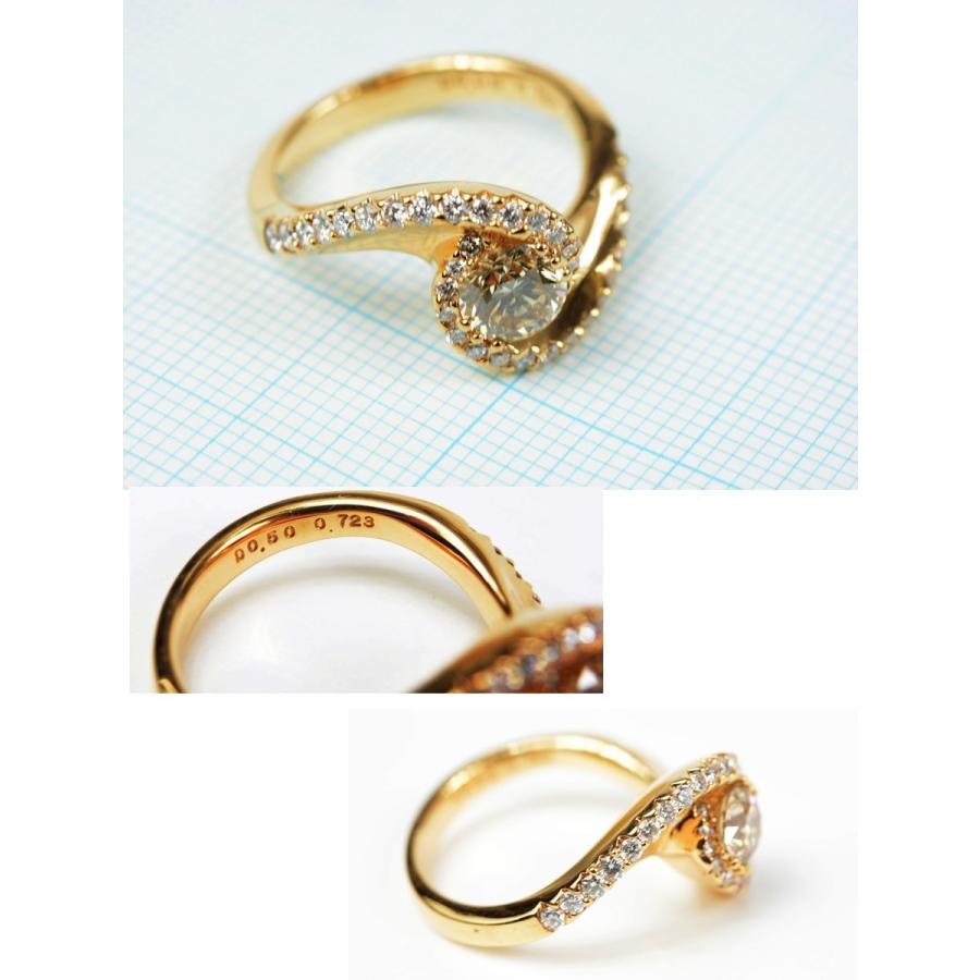 超美品】K18 ダイヤリング 0.723ct 0.50ct : サクララウンジ ヤフー  