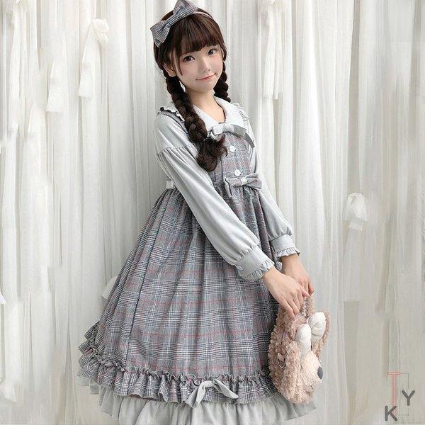 Cosplay 学生服 メイド服 サクラ ロリータ 学生服 ワンピース 森ガール ワンピース アニメ ドレス 森ガール Sakura Bwcje875 かわいい コスプレ 萌え萌え系 女装 Lolita メイド服