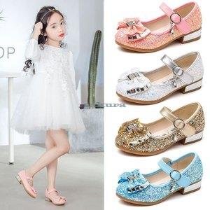 フォーマルシューズ フォーマル靴 子供靴 女の子 キッズ プリンセスシューズ フォーマル ハイヒール リボン付き きらきら 女児 可愛い コンクール 即納送料無料