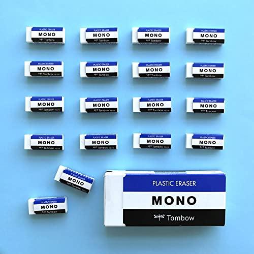 トンボ鉛筆 長方形 消しゴム MONO モノボックス 18個入 JHA-061 白
