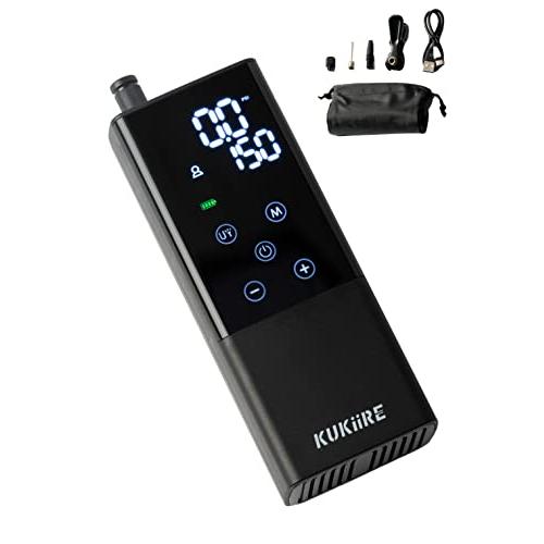 KUKIIRE スマート空気入れ【日本はボタン押すだけ】【2年間】軽量 小型