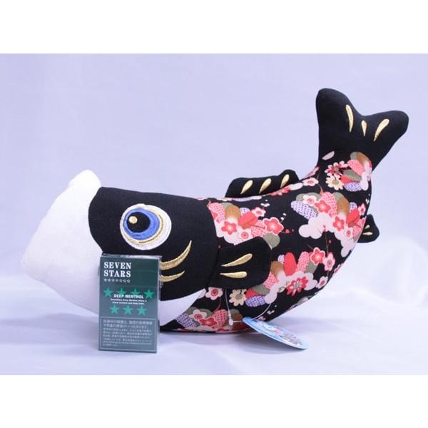 鯉のぼりのぬいぐるみ ちりめん鯉ぐるみ 黒鯉1匹 小 五月人形 16komono Koi Sku さくらソレイユ 通販 Yahoo ショッピング