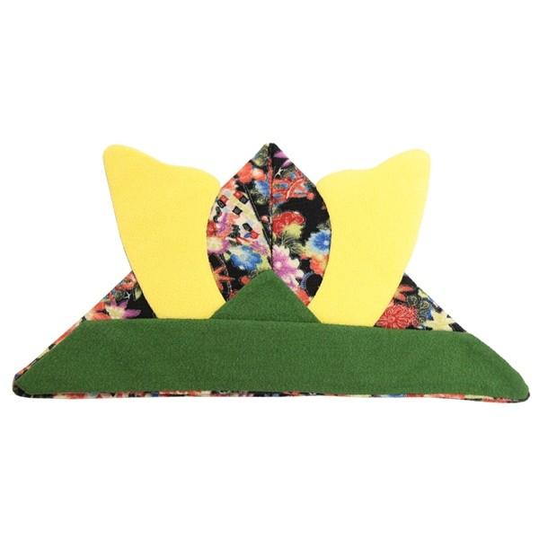 最大61 オフ 五月人形 布製折り紙兜 花柄 緑 頭サイズ40 45cm Ok Sb8 Shipsctc Org