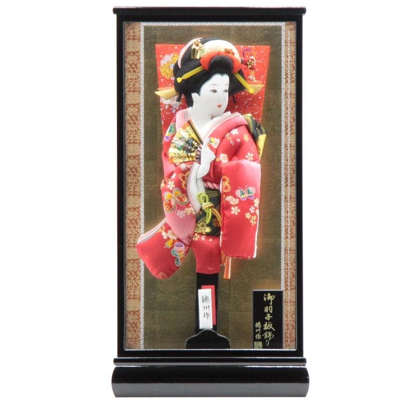 羽子板 (アウトレット品) ケース入り優春 道成寺16号 kt-1037 : さくら