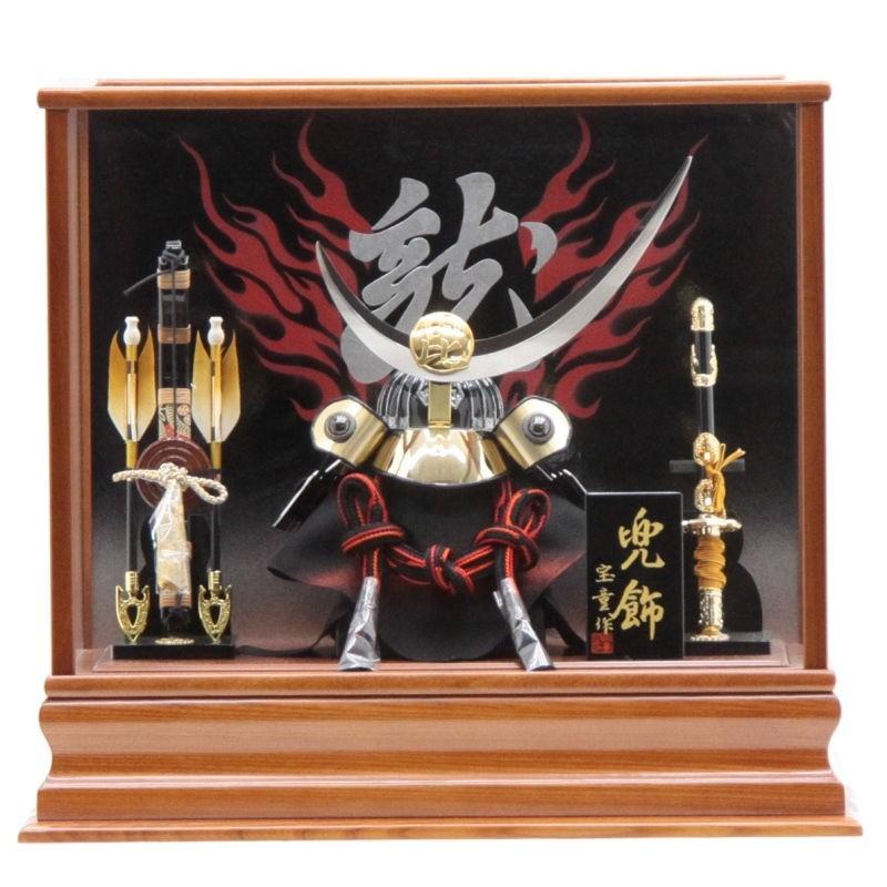 五月人形 兜ケース入り 景虎 195it1016