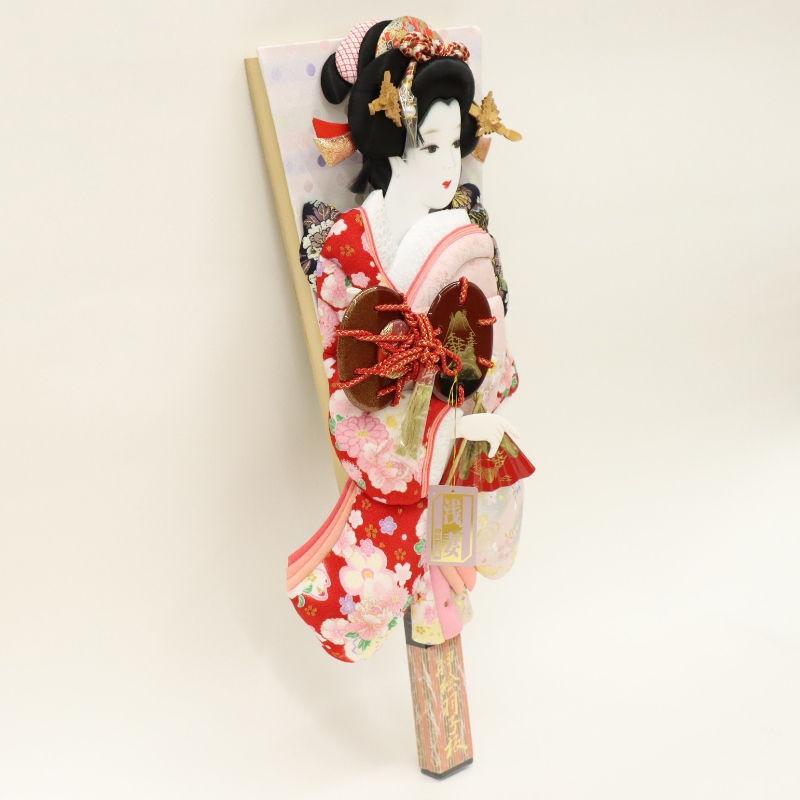 羽子板 羽子板単品 あいり 浅妻 18号 高さ56cm 友禅×金襴 2024-tst075 