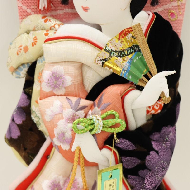 羽子板 羽子板単品 さがのベルベット 吉野桜 15号 高さ48cm 桜刺しゅう 2024-tst076_3