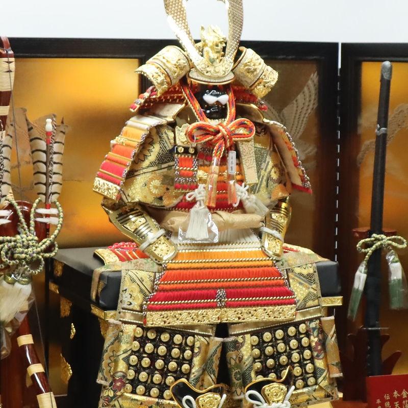五月人形 鎧飾り高床飾 翠鳳作 12号 京極之鎧 アンティーク松鷹 2024