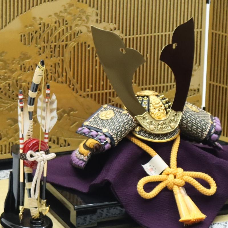 五月人形 武将の兜と鎧 御弓太刀飾り 伯峰作 【公式通販】