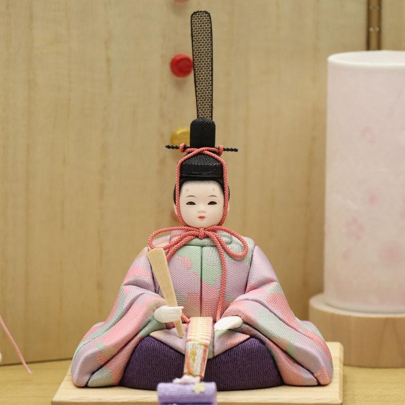 雛人形 木目込み雛 舞・聖來 木目込親王 木目屏風 2024-yg008 幅40cm