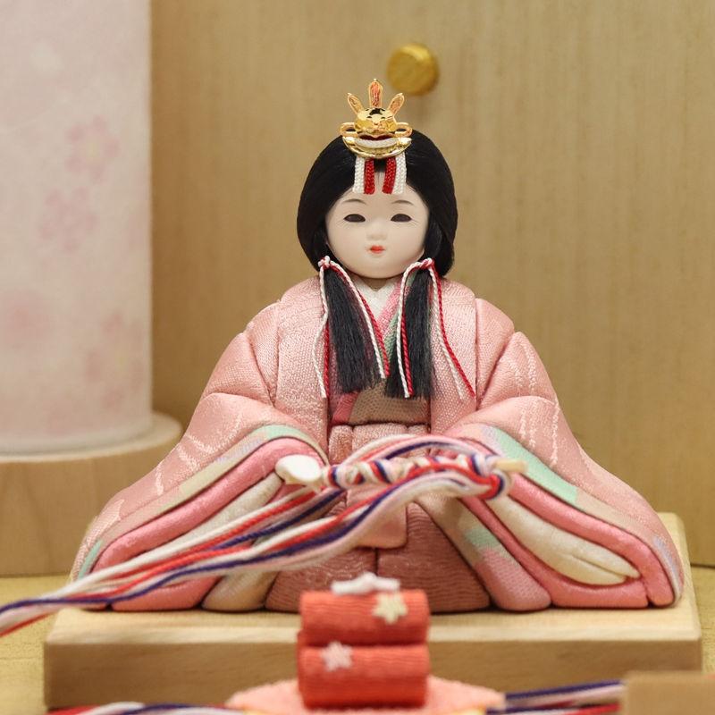 雛人形 木目込み雛 舞・聖來 木目込親王 木目屏風 2024-yg008 幅40cm