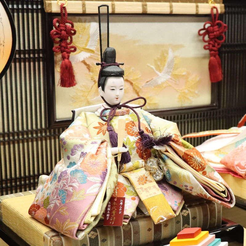 雛人形 段飾り 春窓雛 吉徳大光 京十親王 五寸官女 江都みやび 正絹 春