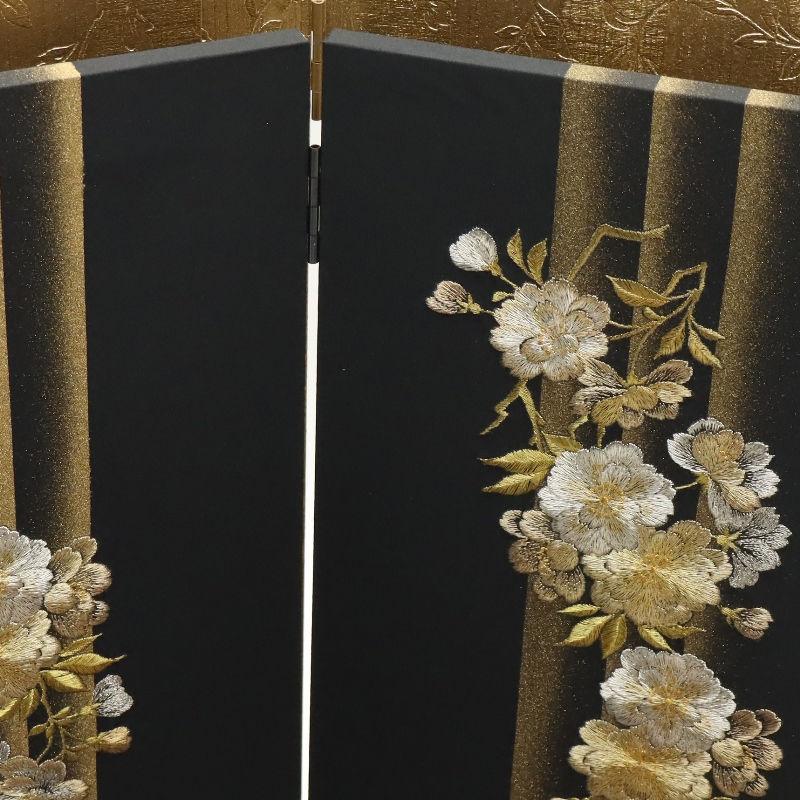 雛人形 親王平飾り 凛乃〜りんの 十番 立雛親王 金駒刺繍 ライン桜屏風