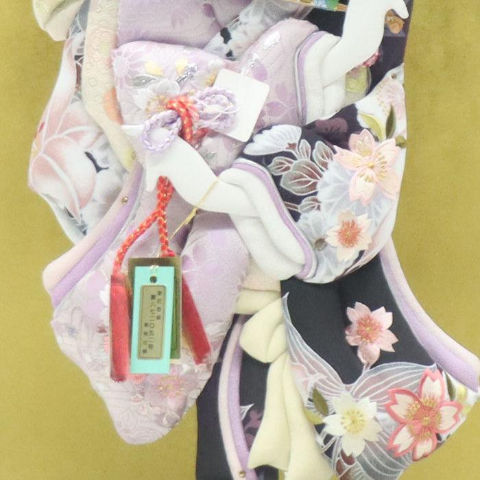 羽子板 ケース飾り 桜華 17号 極上 江戸押絵羽子板 高さ67cm 黒檀塗り
