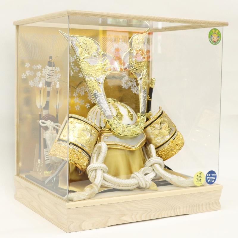 五月人形 ケース入着用兜 竜王 アクリルケース 2025-tb008 幅48cm_7