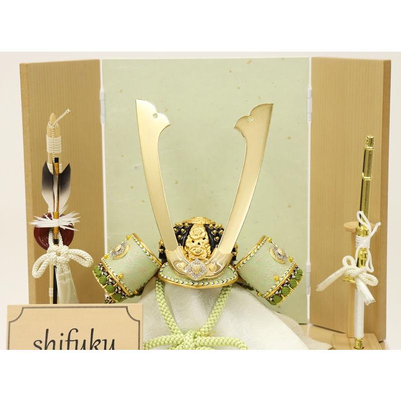 五月人形 兜飾り収納飾 翠鳳作 8号 至福之兜 Shifuku（至福のひととき