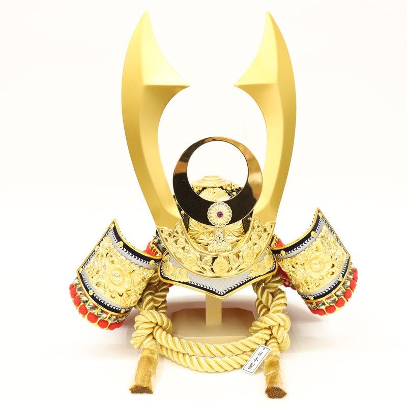 五月人形 兜飾り着用収納飾 翠鳳作 25号 美少年戦士 レッド 京金彩