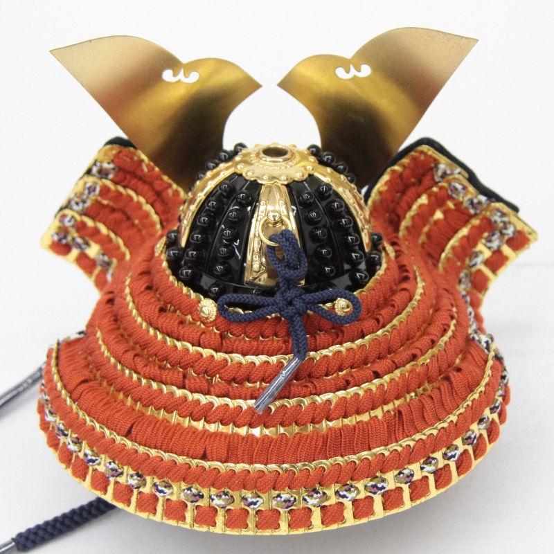 五月人形 兜飾り平飾 加藤一冑作 1/4号 伊織 濃茶塗金屏風 2025-tb070