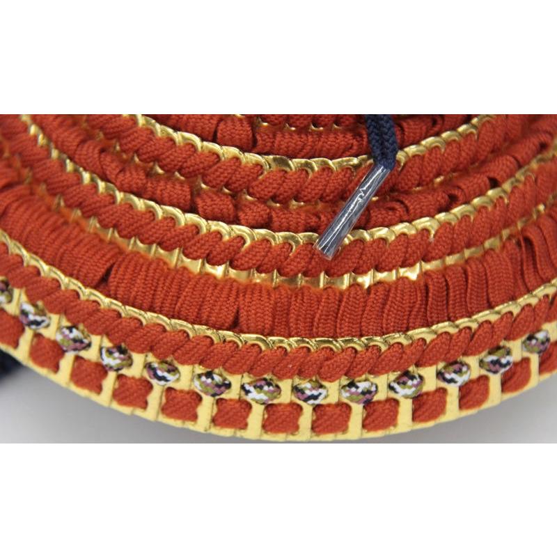 五月人形 兜飾り平飾 加藤一冑作 1/4号 伊織 濃茶塗金屏風 2025-tb070