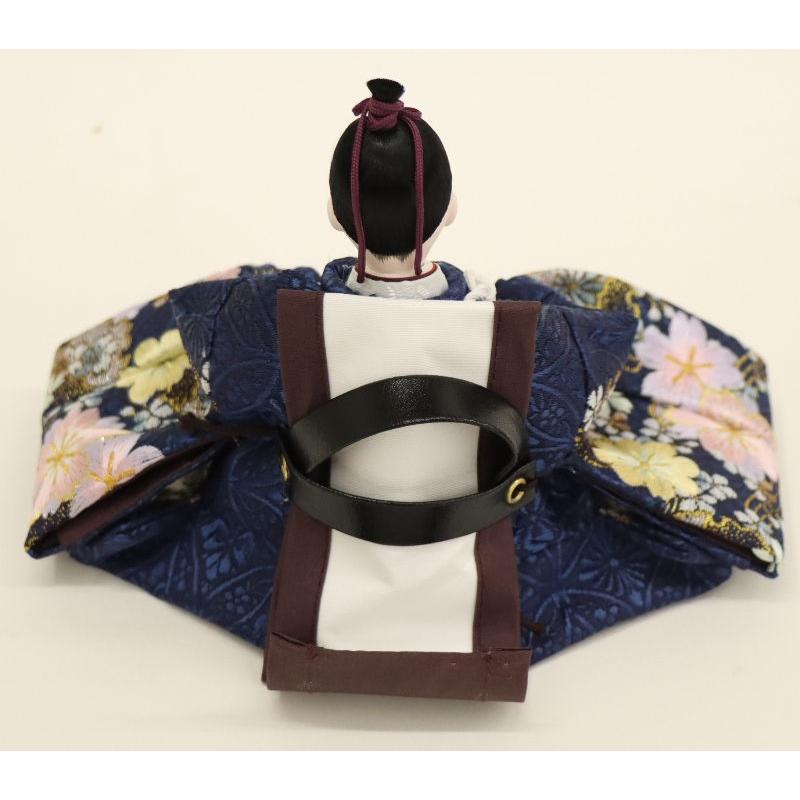 雛人形 収納飾り 葵 芥子 親王 桜刺繍 舞桜白ピンク塗り屏風台 2025