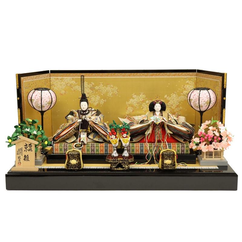 雛人形 親王平飾り 茜（あかね） 安藤桂甫 九番 親王 黄綬褒章・上帯地