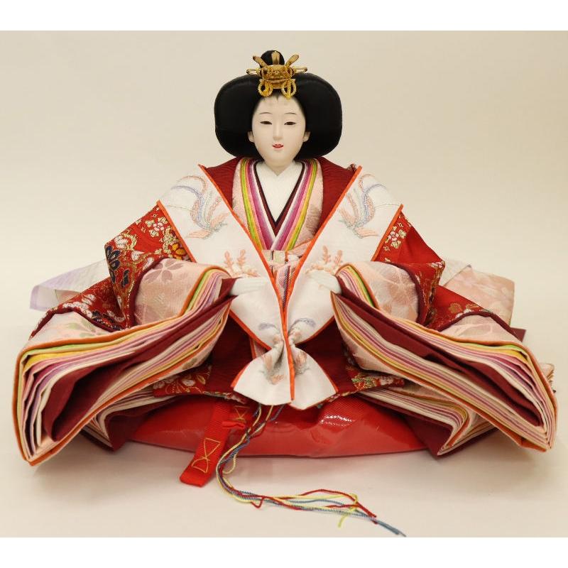 雛人形 段飾り 京極 七番/大三五 五人 花梨塗り金彩桂橋屏風 2025