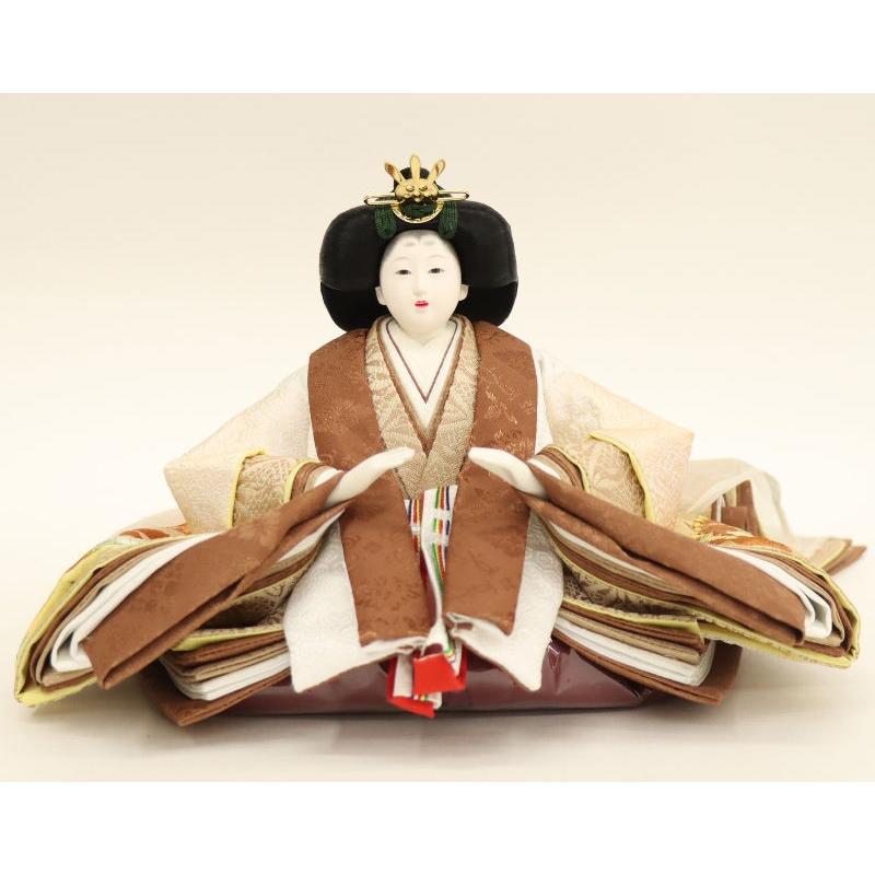 雛人形 立雛 平安絵巻 姫座 金彩松屏風 2025-tg145 幅86cm : さくら