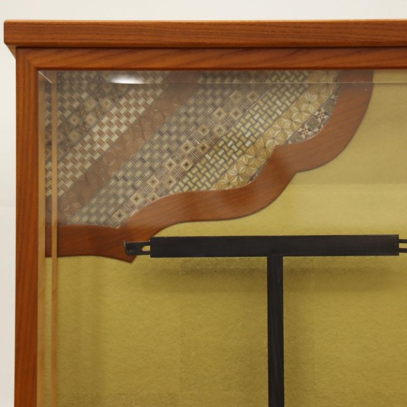 羽子板 ケース飾り ゆずは 23号 高さ92cm 正絹刺繍四季ぼかし 匠一好