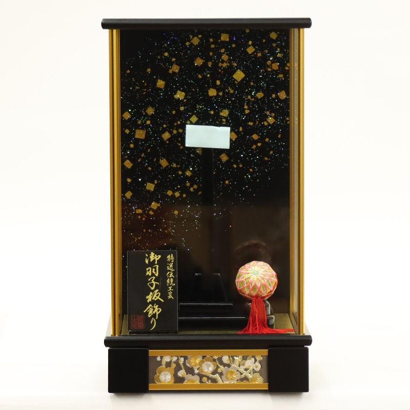 羽子板 ケース飾り 初香 8号 高さ41cm 刺繍 吉徳大光 黒塗り 初香ケース 2025-ts153_1