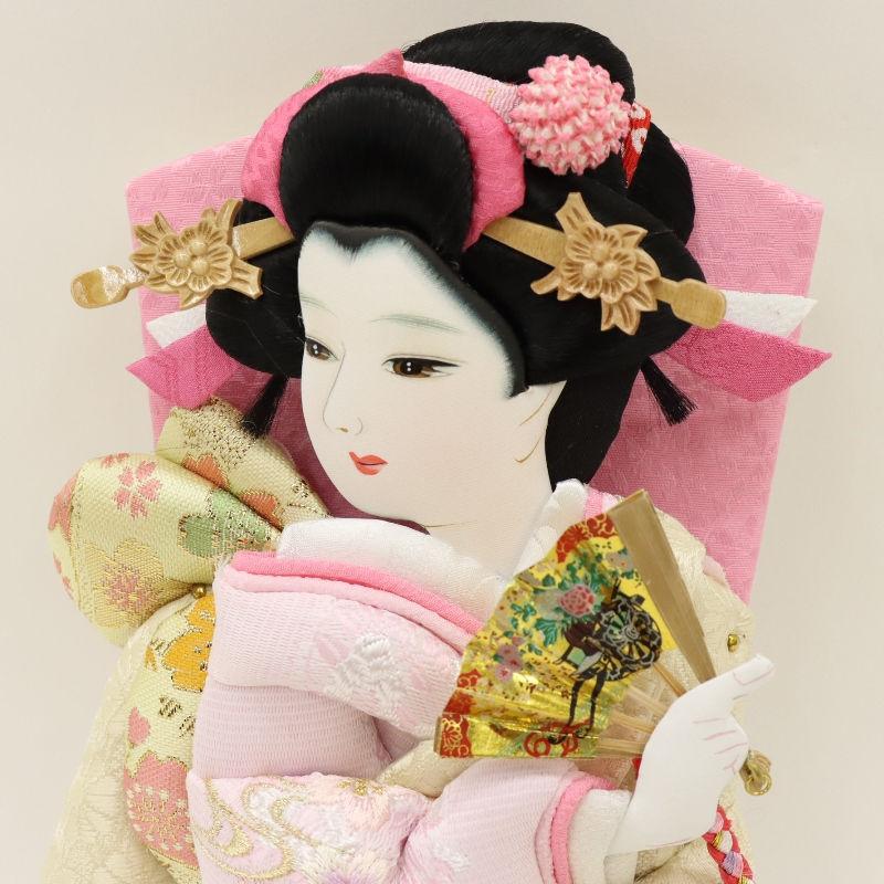羽子板 ケース飾り 初香 8号 高さ41cm 刺繍 吉徳大光 黒塗り 初香ケース 2025-ts153_4