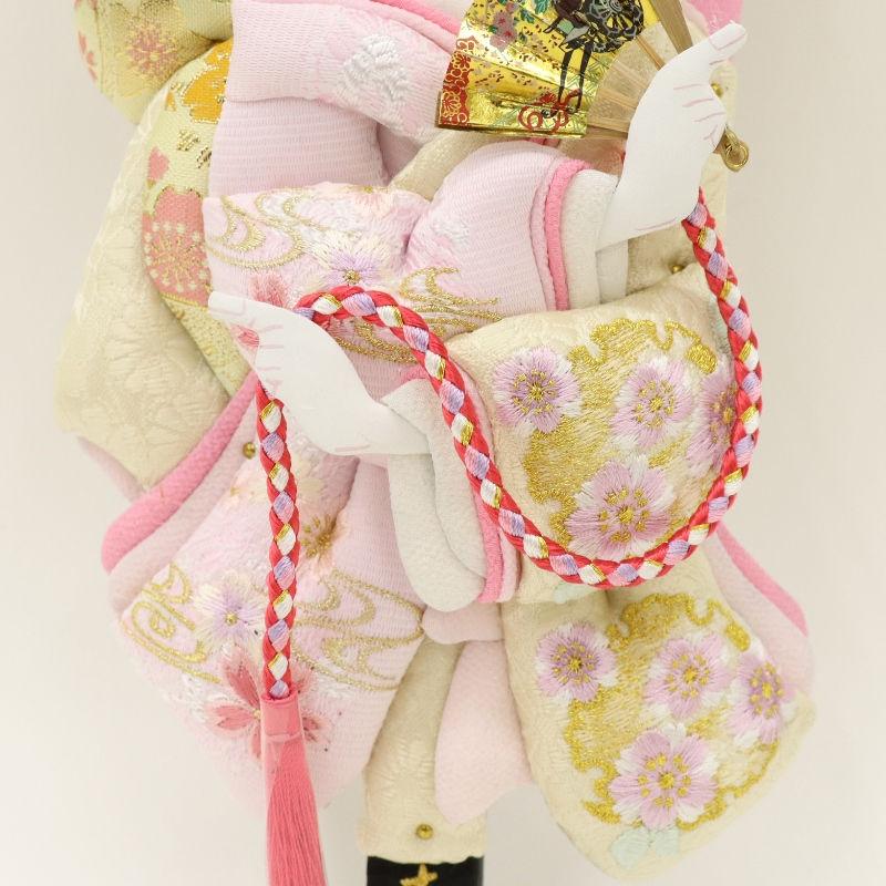 羽子板 ケース飾り 初香 8号 高さ41cm 刺繍 吉徳大光 黒塗り 初香ケース 2025-ts153_5