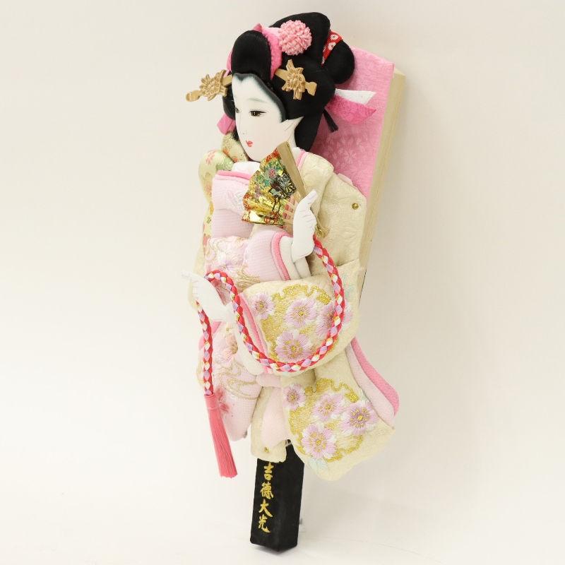 羽子板 ケース飾り 初香 8号 高さ41cm 刺繍 吉徳大光 黒塗り 初香ケース 2025-ts153_6