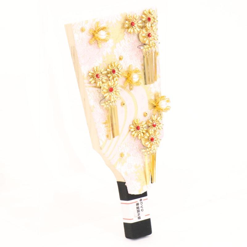 羽子板 ケース飾り かのん 8号 かんざし細工 高さ31.5cm アクリル