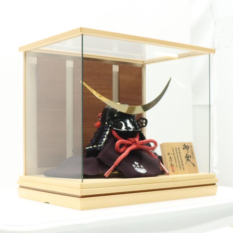 五月人形 ケース入兜 加藤鞆美作 三分の一 幻 伊達政宗 USB照明付き 2025-yb030 幅41cm_3