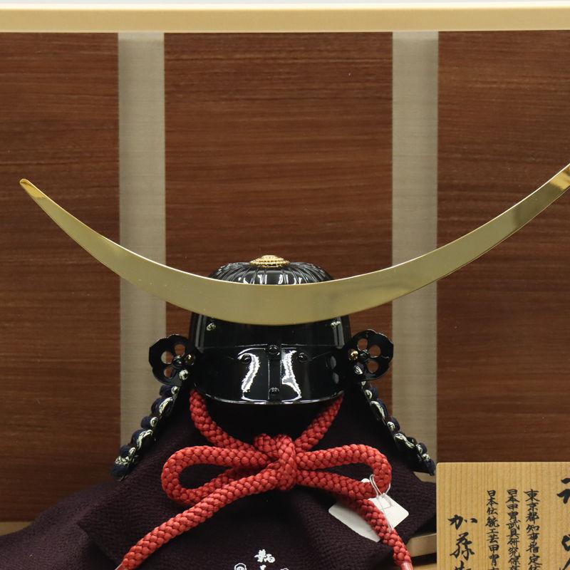 五月人形 ケース入兜 加藤鞆美作 三分の一 幻 伊達政宗 USB照明付き 2025-yb030 幅41cm_5