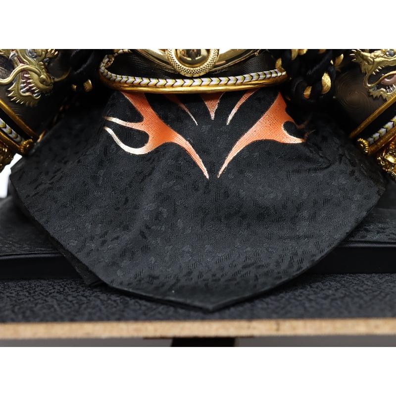 五月人形 兜 ケース飾り 平安一甲作 10号 将暉 幅48cm ガラスケース