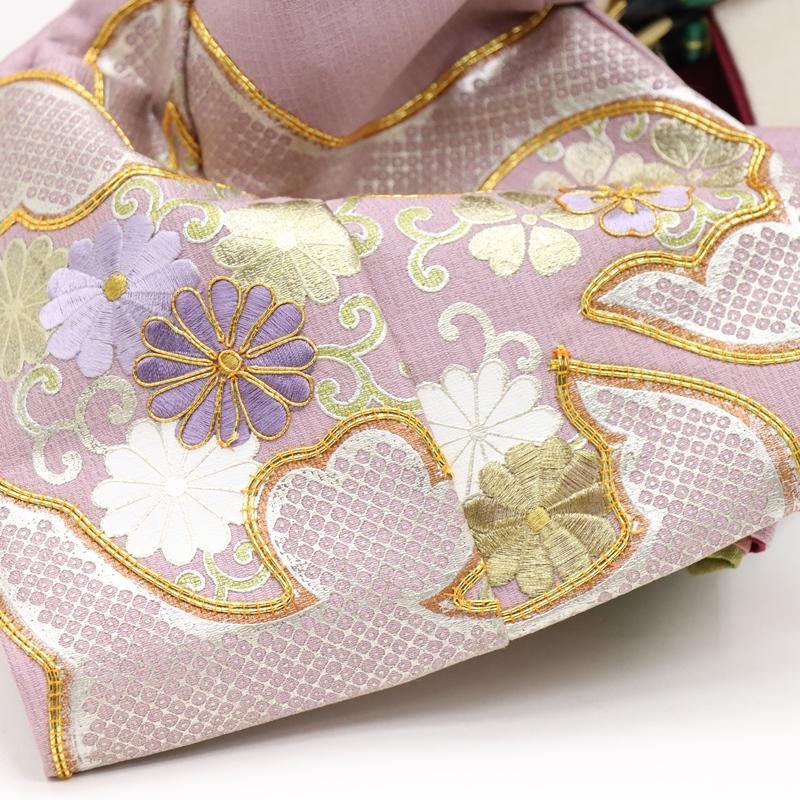 雛人形 五人三段飾 若菜 八番 5人 幅185cm 金駒刺繍 格子付き落とし