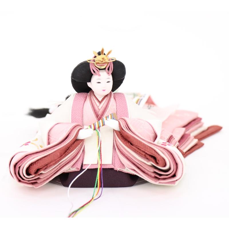 雛人形 親王平飾り 葵 柴田家千代 柳 親王 扇形あかり屏風 2026t-g006 幅60cm 平飾_6