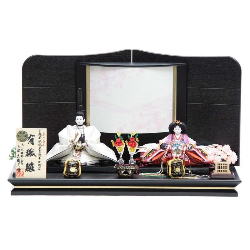 雛人形 親王平飾り 大橋弌峰作 有職雛 Hn112 Hs1259 金桜柄透かし屏風 行灯飾 3to1271 Www Unipymes Com