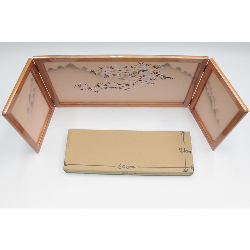 アウトレット品 雛人形屏風単品 13号舞桜屏風 ピンク友禅桜倫光ピンクG