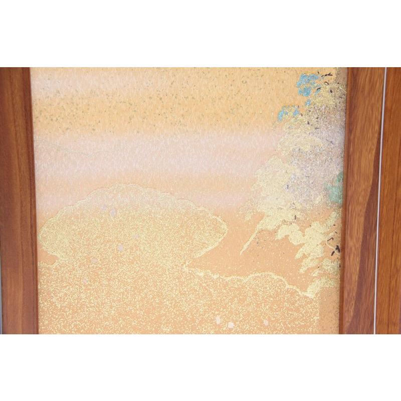 アウトレット品 五月人形屏風単品 25号元気屏風 雫新山水 21ya1556 C