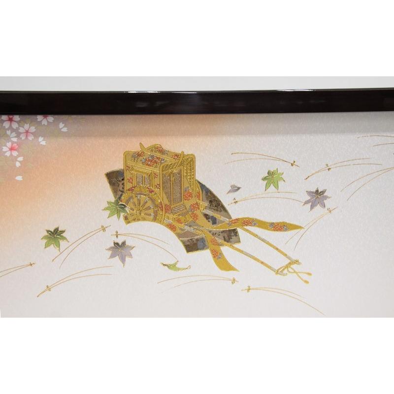 アウトレット品 雛人形屏風単品 三月三曲屏風 13号屏風L 21ya1822