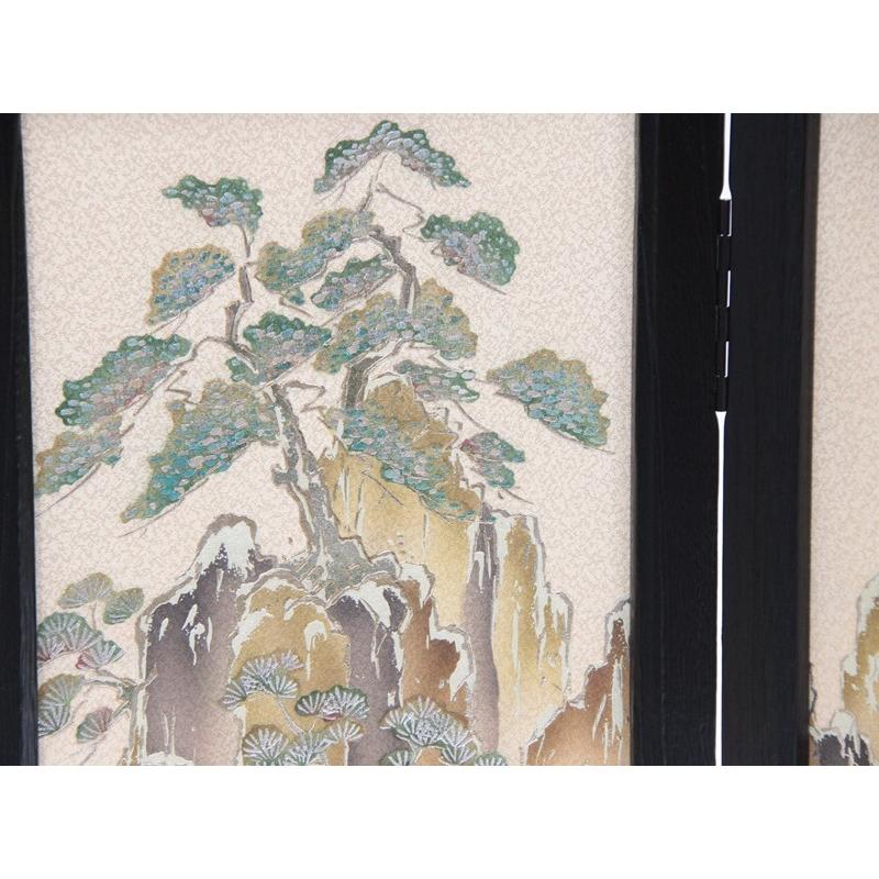 アウトレット品 五月人形屏風単品 25号五月屏風 二曲 松 21ya2051 K2021-72の画像