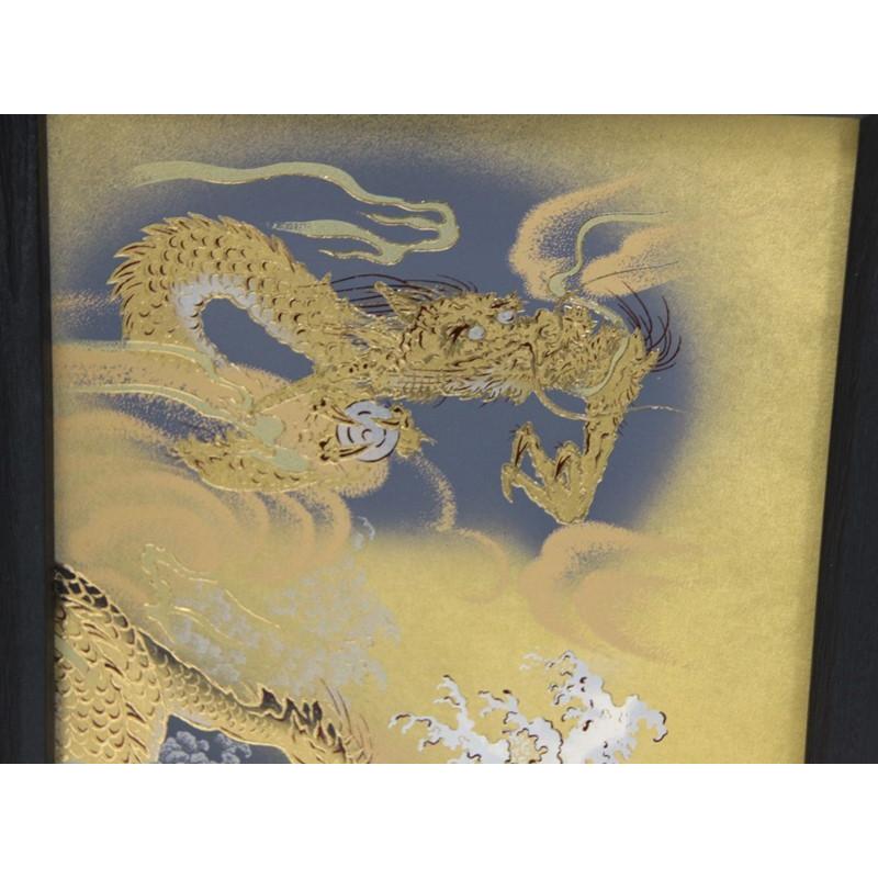 アウトレット品 五月人形屏風単品 25号五月屏風 二曲 龍A 21ya2060 K2021-81の画像