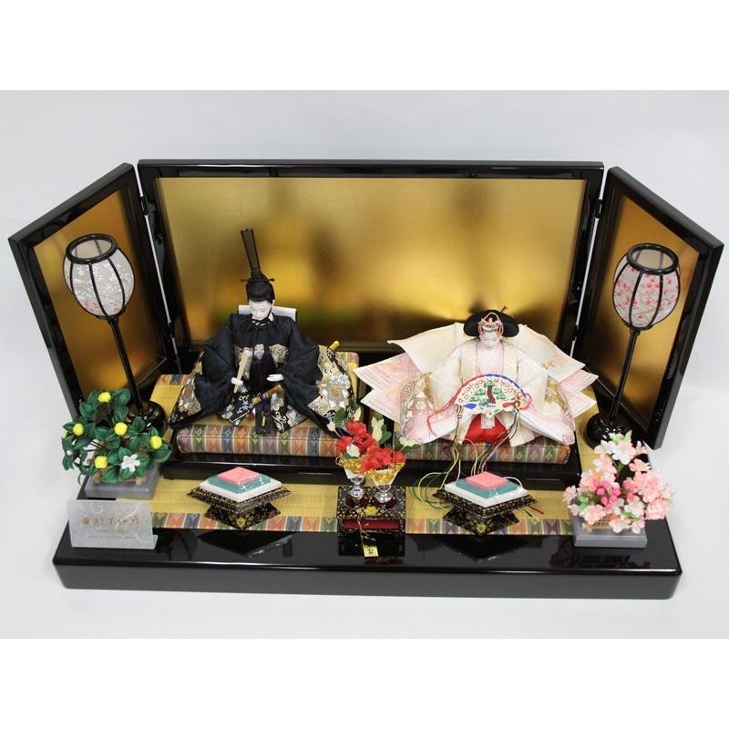 《送料込》 雛人形親王平飾り 田村芙紗彦 熊倉基安頭 京十一番 唐草幾何学紋 hn147 1hs1685 213to1693 【2269380522】(81880円)