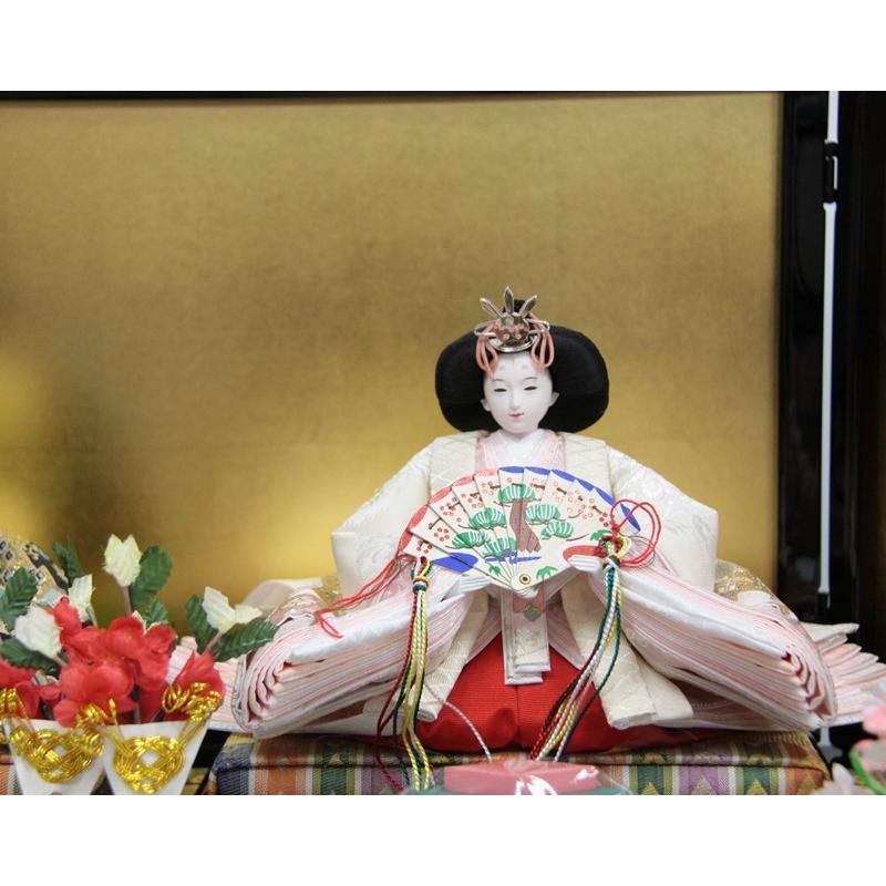 《送料込》 雛人形親王平飾り 田村芙紗彦 熊倉基安頭 京十一番 唐草幾何学紋 hn147 1hs1685 213to1693 【2269380522】(81880円)