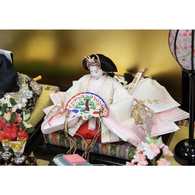 《送料込》 雛人形親王平飾り 田村芙紗彦 熊倉基安頭 京十一番 唐草幾何学紋 hn147 1hs1685 213to1693 【2269380522】(81880円)