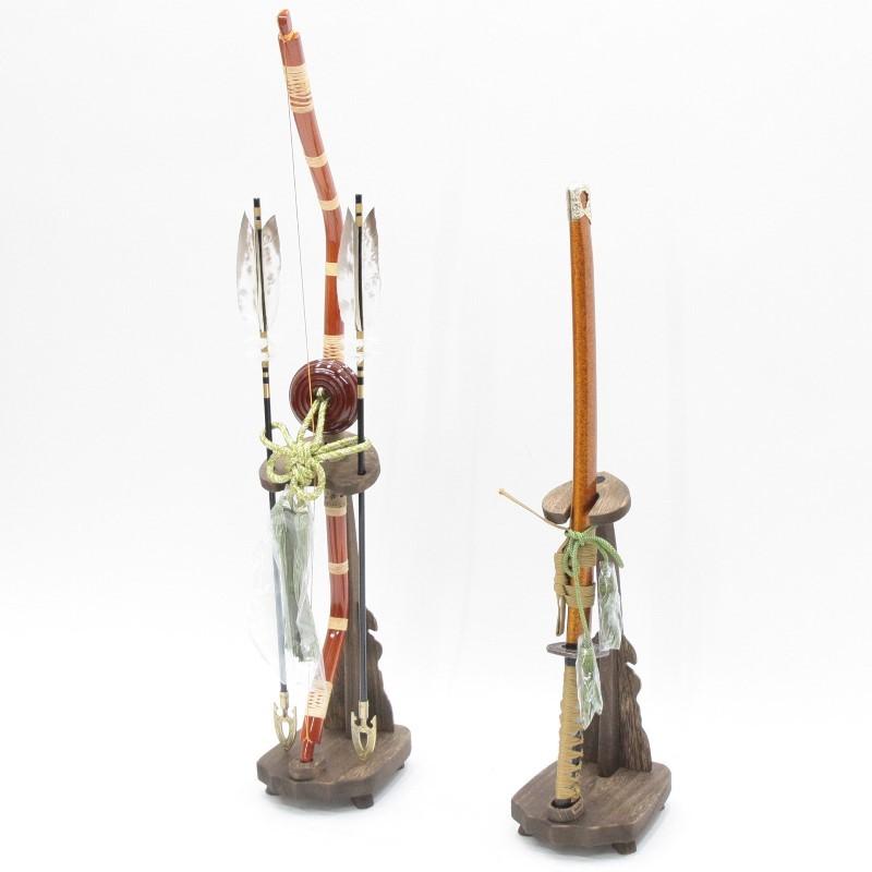 Y5 美品！格安特価！　JT20 弓太刀　五月人形付属　5月飾り弓　5月刀 Amazon | 五月人形用 弓太刀飾り 7号 コンパクト 小道具 (高さ弓