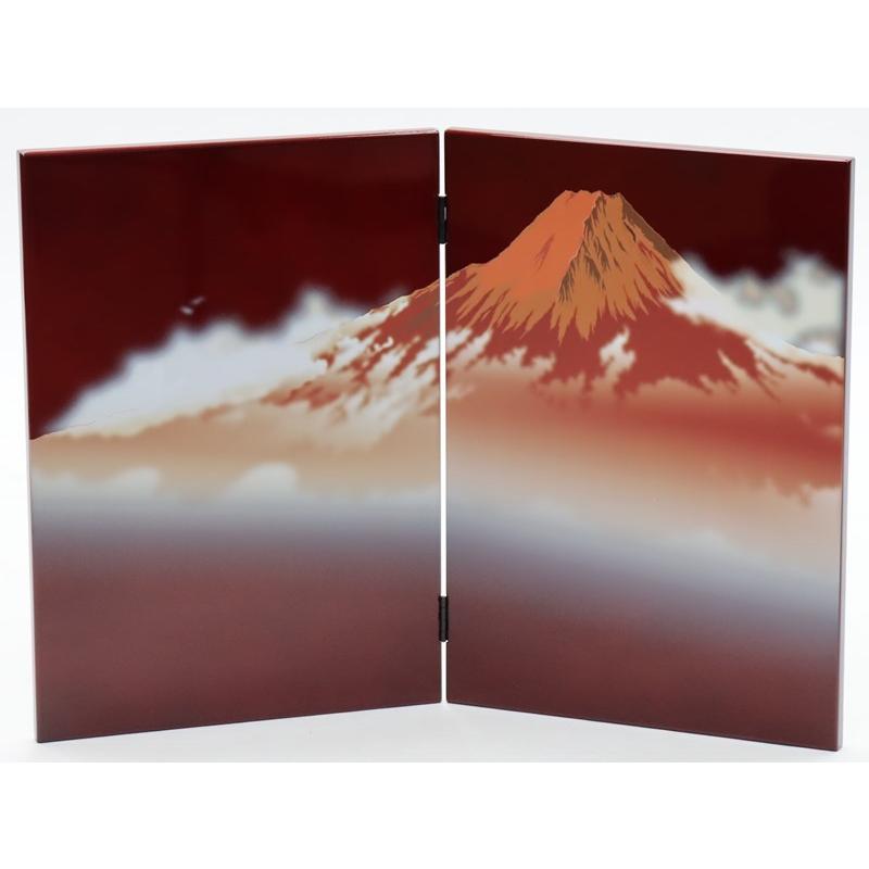 五月人形・兜飾り　赤富士屏風 アウトレット品 五月人形五月屏風 屏風のみ 37号 赤富士 仁 22a-ya
