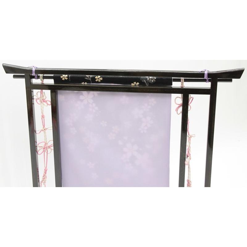 アウトレット品 雛人形三月屏風 台のみ 23号 衝立屏風 S21-2B 几帳 黒